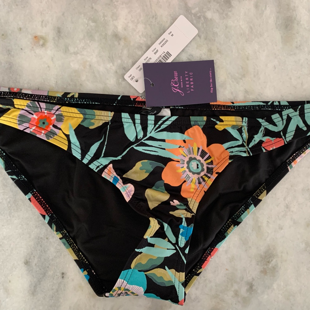 NWT JCrew Liberty Print bikini bottoms.